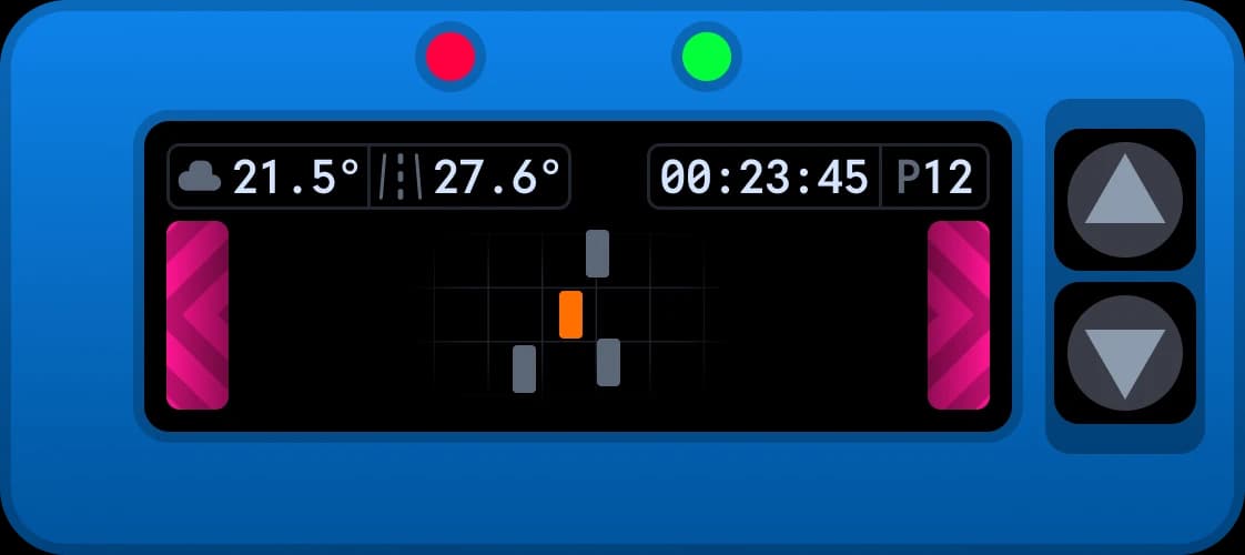 Chrono dashboard Tyre Visual screen