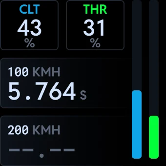 The Launch Adaptive Display Zone on the dash