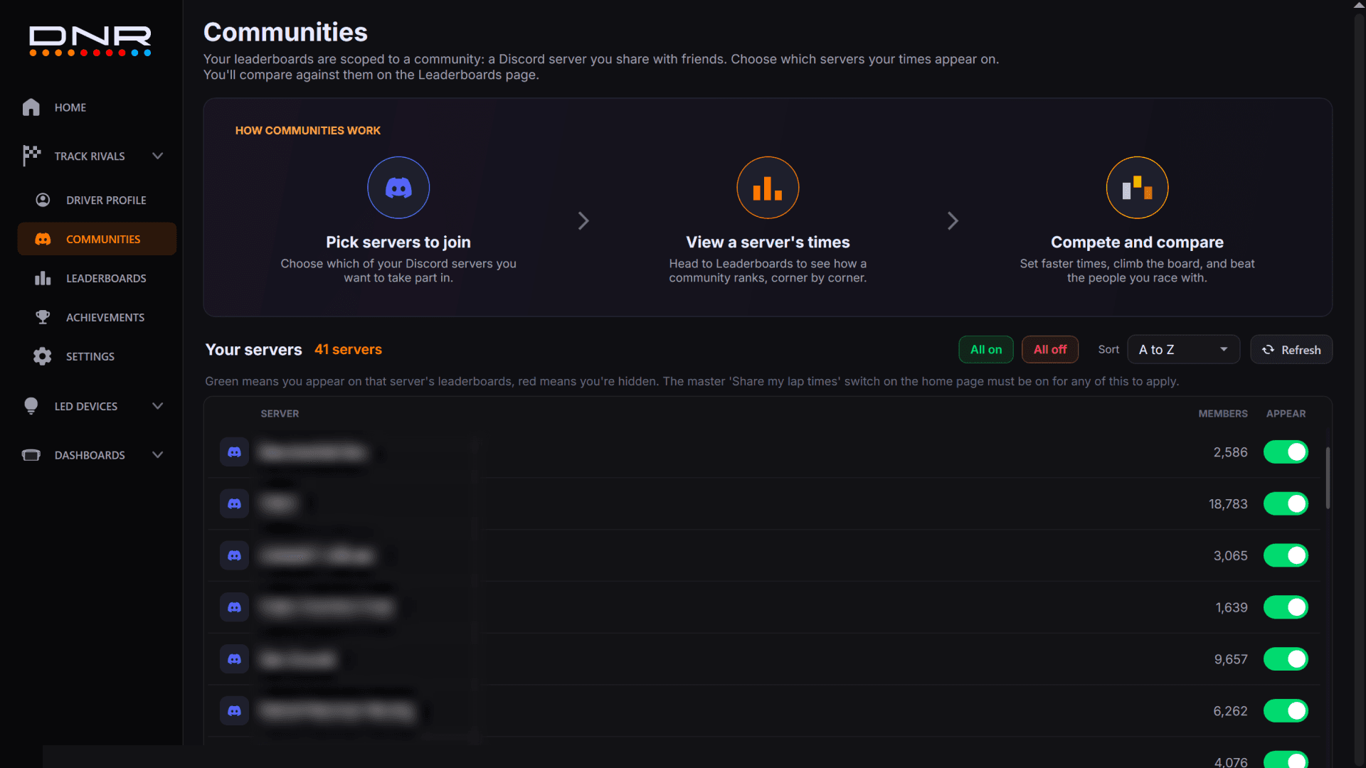 Track Rivals in the DNR plugin — screenshot 3 of 6