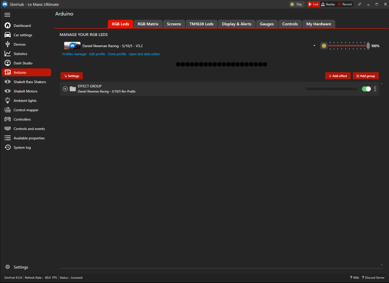 Step 3: Navigate to RGB LEDs