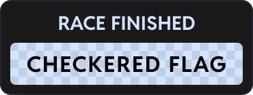 The Virtual Flags panel showing the checkered flag
