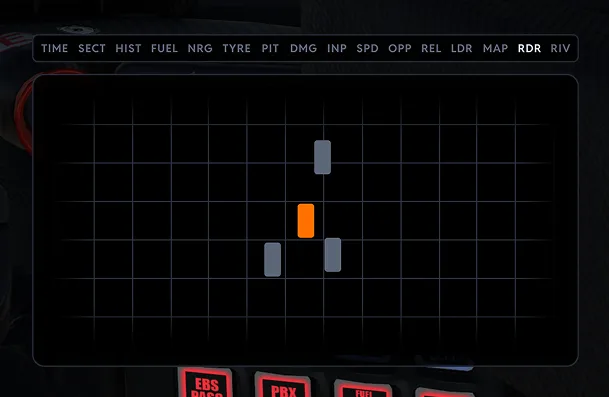 Virtual Box Radar screen in the sim