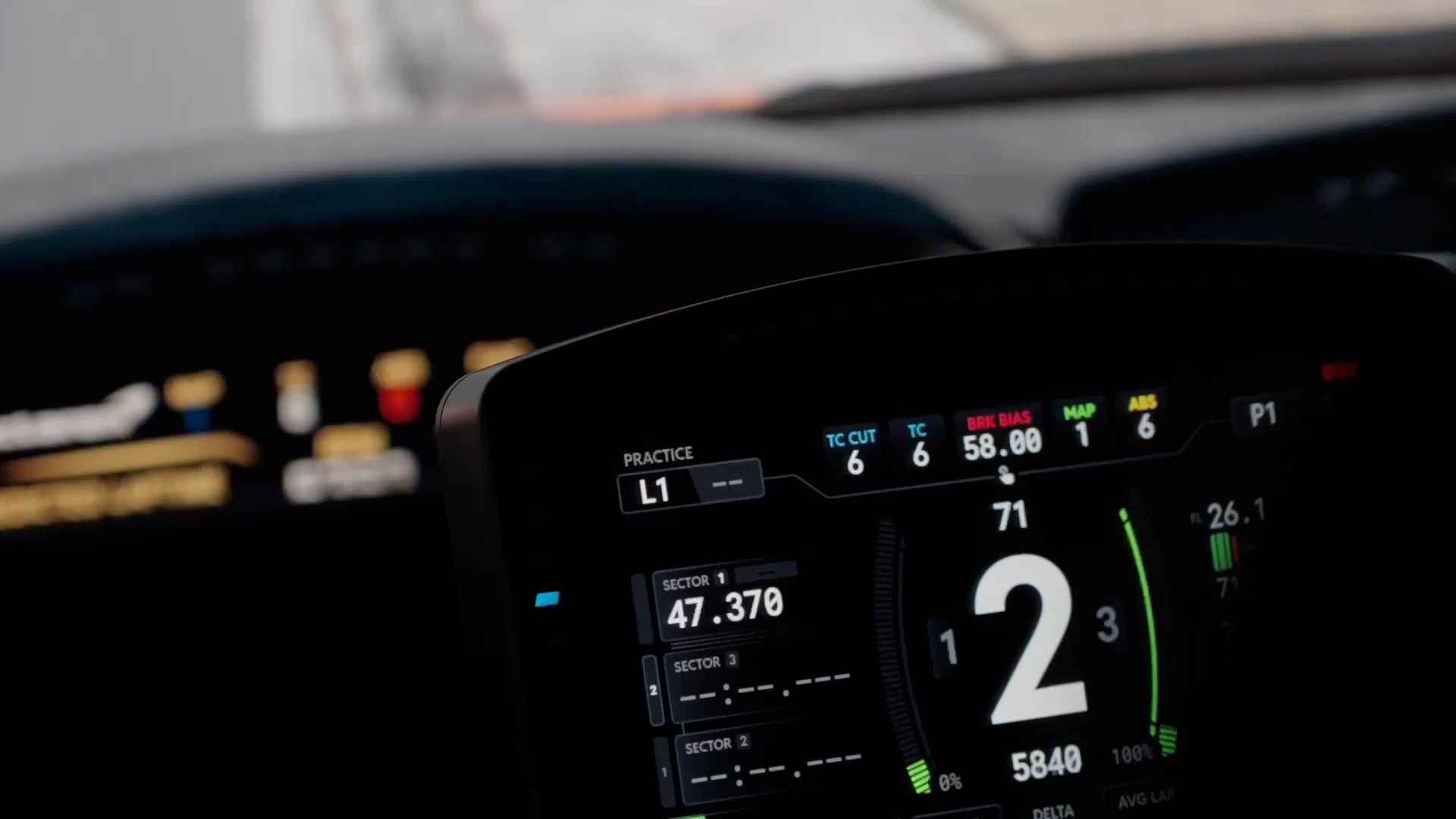 A dash on a member's rig